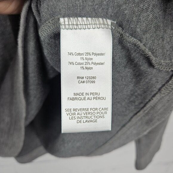 Travis Mathew Gray Long Sleeve Crewneck Shirt Mens M Peru Cotton Blend Modern - Picture 4 of 13